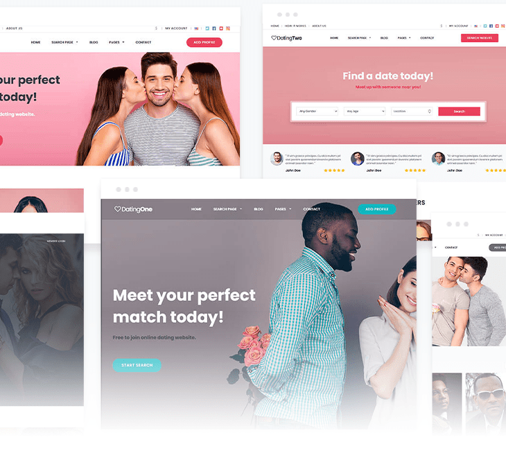 Ready-made Dating Website Designs