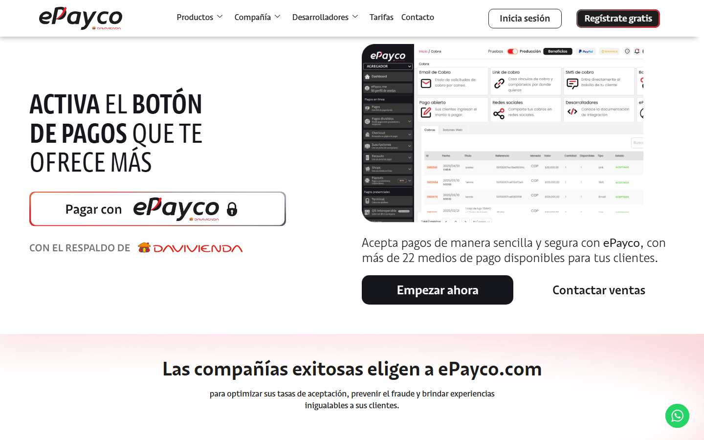 ePayco WordPress Plugin — provider website