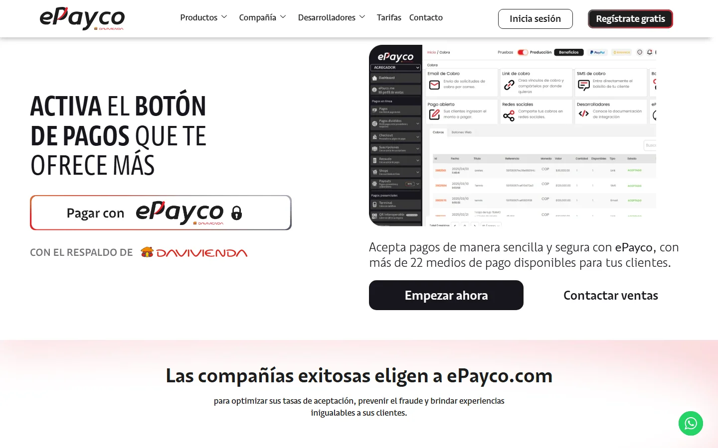 ePayco WordPress Plugin — provider website