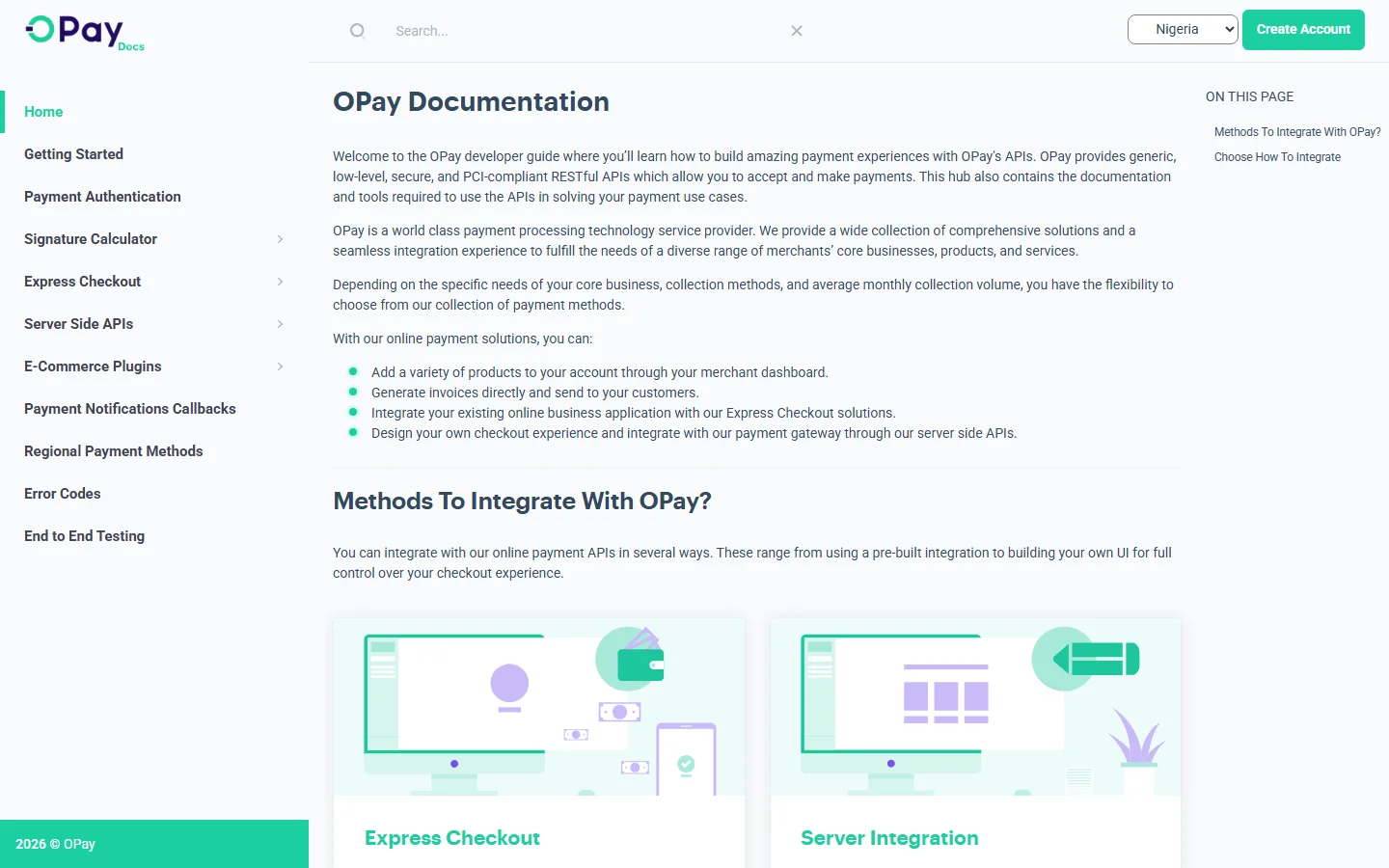 oPay WordPress Payment Plugin — provider website