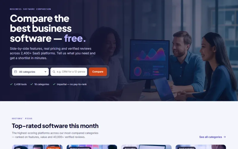 Stackline — Software & SaaS comparison website template